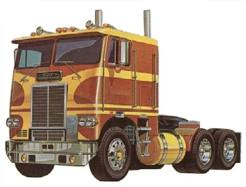 White Freightliner Cab-Over, Dual Drive, 620 — Sour Krauts Model